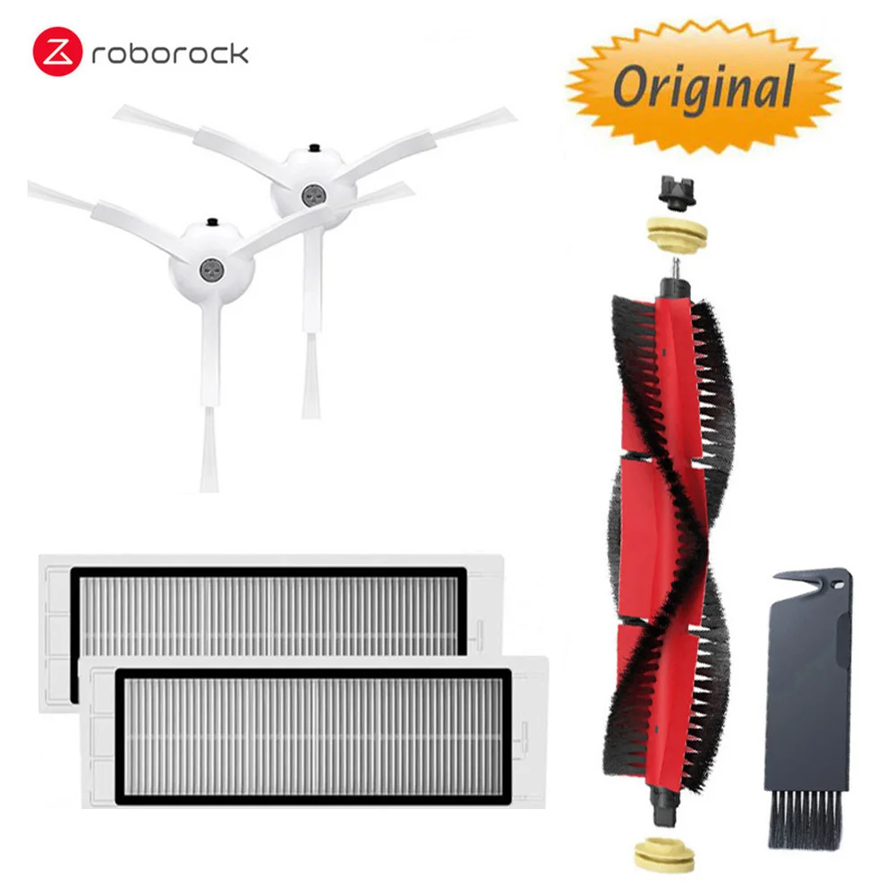 Original Roborock Part of Detachable Main Brush, Filter ,Side Brush for XIAOMI Mijia 1/1S Roborock S50 S55 S6 E20 E35