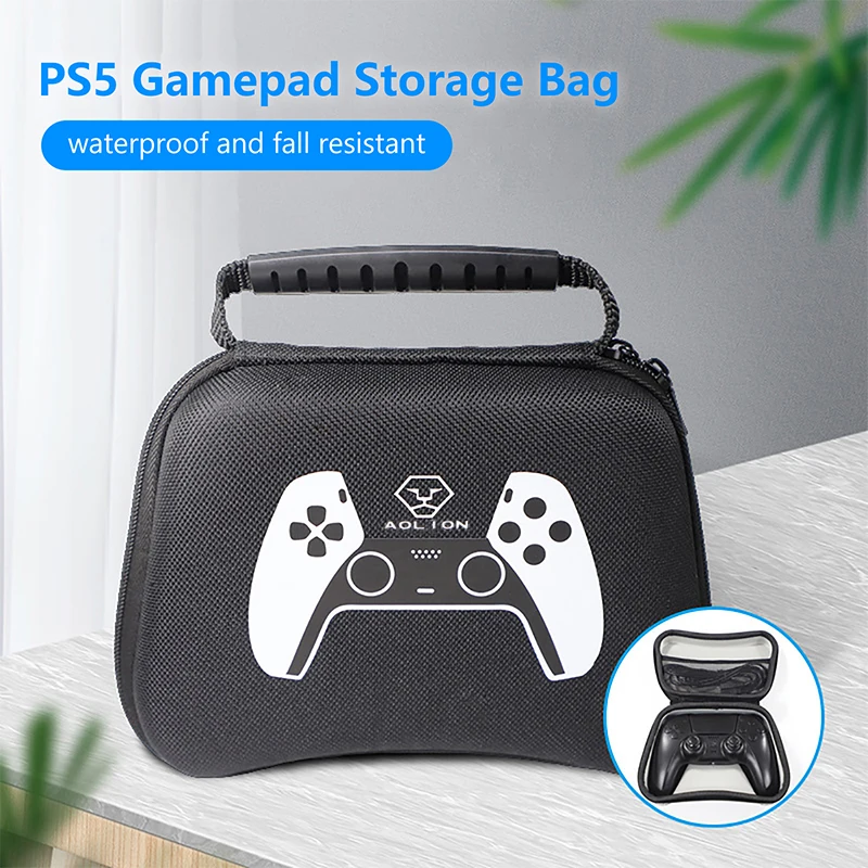 

For PS5 Gamepad Storage Bag EVA Hard Waterproof Protective Carry Case for Playstation 5 Accessories