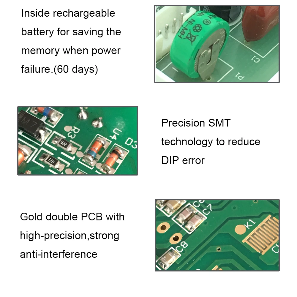 12V 24V 110V 220V Digital Timer Switch 7 Days Weekly Programmable Time Relay Programmer Built-in Rechargeable Battery