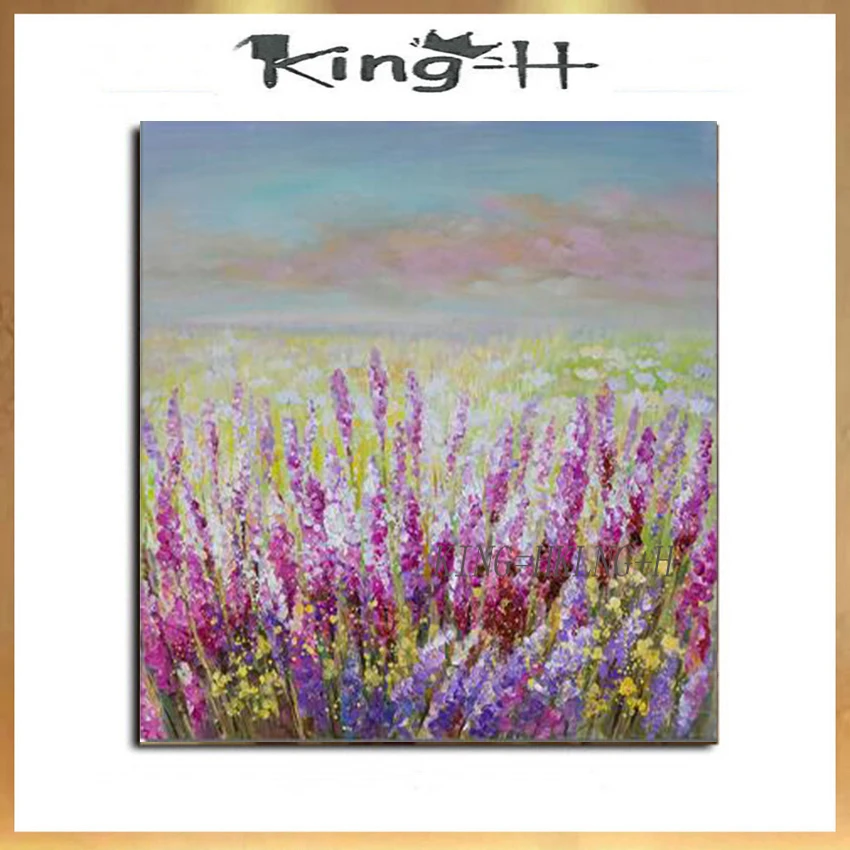 Modern Oil Painting Palette knife Thick Paint white Colorful Flowers Painting Home DecoratModern Abstract Home Wall Art Pictures