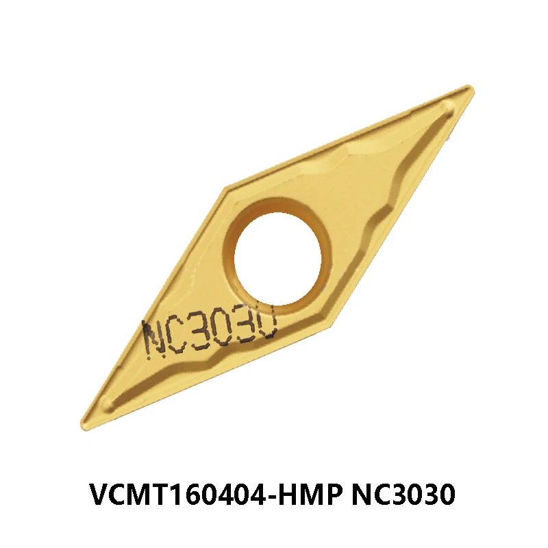 

100% Orignial VCMT16 VCMT160404-HMP NC3030 VCMT 160404 VCMT1604 Carbide Inserts Lathe Cutter Turning Tools Cutting