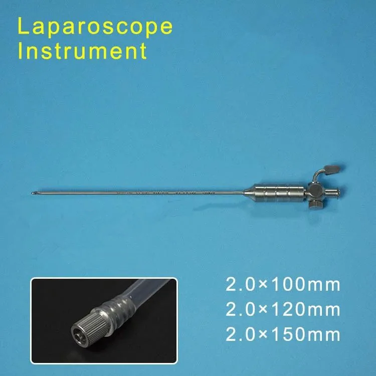 Pneumoperitoneum needle for thoracoscope and laparoscope  Pneumoperitoneum needle silicone tube  Metal joint