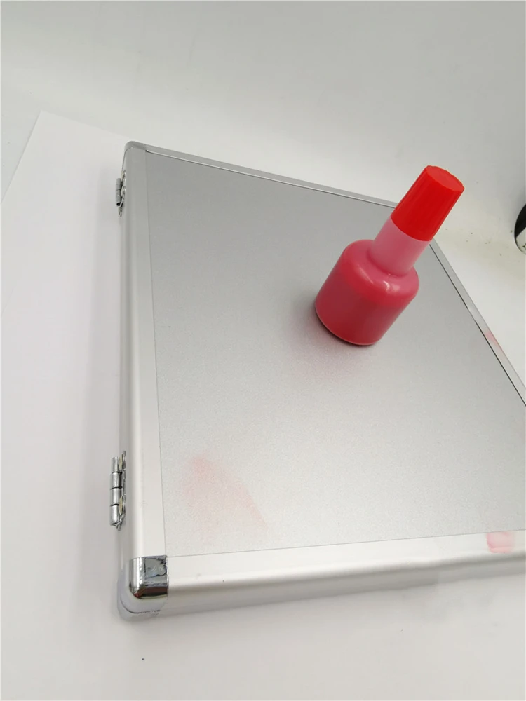 Taoist Printing Pad, Red Large Ink Pad, Sponge Printing Pad, Aluminum Box