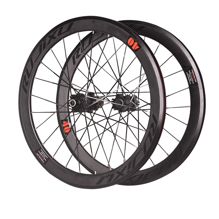 20inch RUJIXU *1-3/8 V /disc Brake Front 2 Rear 4 Bearing Ultra Smooth light 451/406 wheel wheels For BXM folding bike Rim Rims