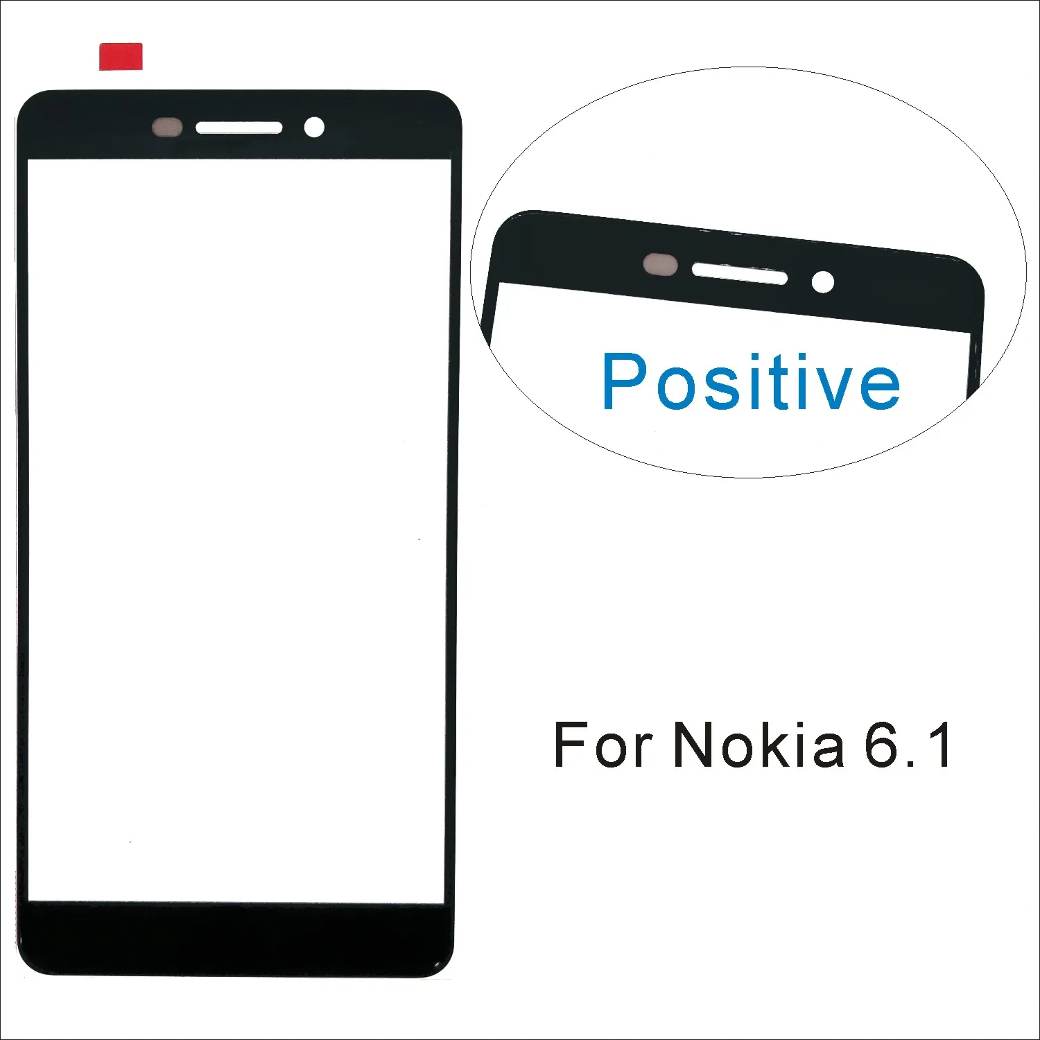 Front Panel Glass For Nokia 6 6.1 6.2 7 7 Plus 7P 7.2 Front Glass Screen Outer Glass Cover Panel Replacement