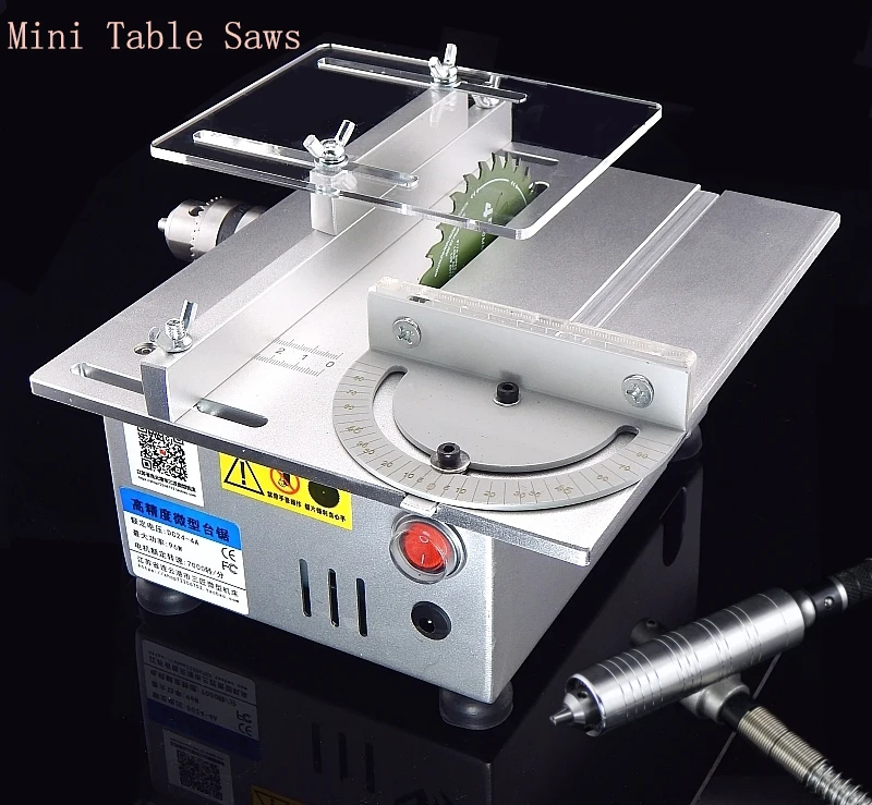 

Multifunctional Mini Table Saw Handmade Woodworking Bench Lathe Electric Polisher Grinder DIY Model Cutting Saw B12 Drill Chuck