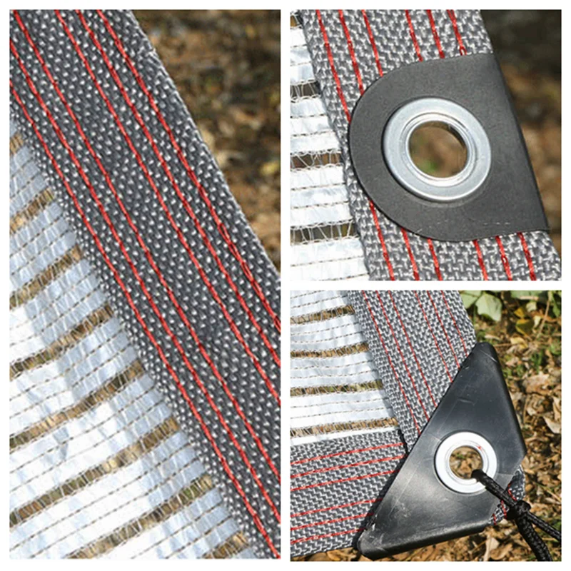 Srebrna folia aluminiowa słońce siatka cieniująca markiza zewnętrzna ogród sukulenta siatka zacieniająca dom dla zwierząt pokrywa Camping namiot