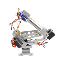 Assembled Metal 6 DOF Robot Arm Robotic Arm with 6pcs High Torque Servos Mechanical Control for Arduino DIY Project