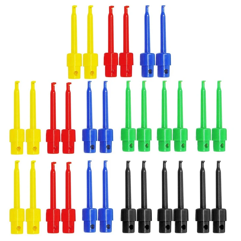 30Pcs Measuring Clamps, Test Tips, Multimeter Wire Lead Test Clip, Electronic Mini Test Probe Set,Pcb Tester Grabber