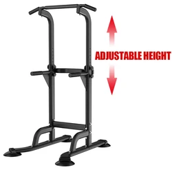 Home Gym Pull Up Station Power Tower Multifunction Strength Training Durable Single Parallel Bar Push Up Stand Fitness Equipment