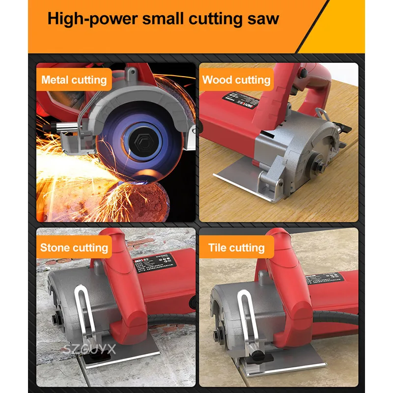 GUYX Electric Circular Saw For Woodworking Multi-function Cutting Machine Household Small Flip Saw Circular 110mm Blade