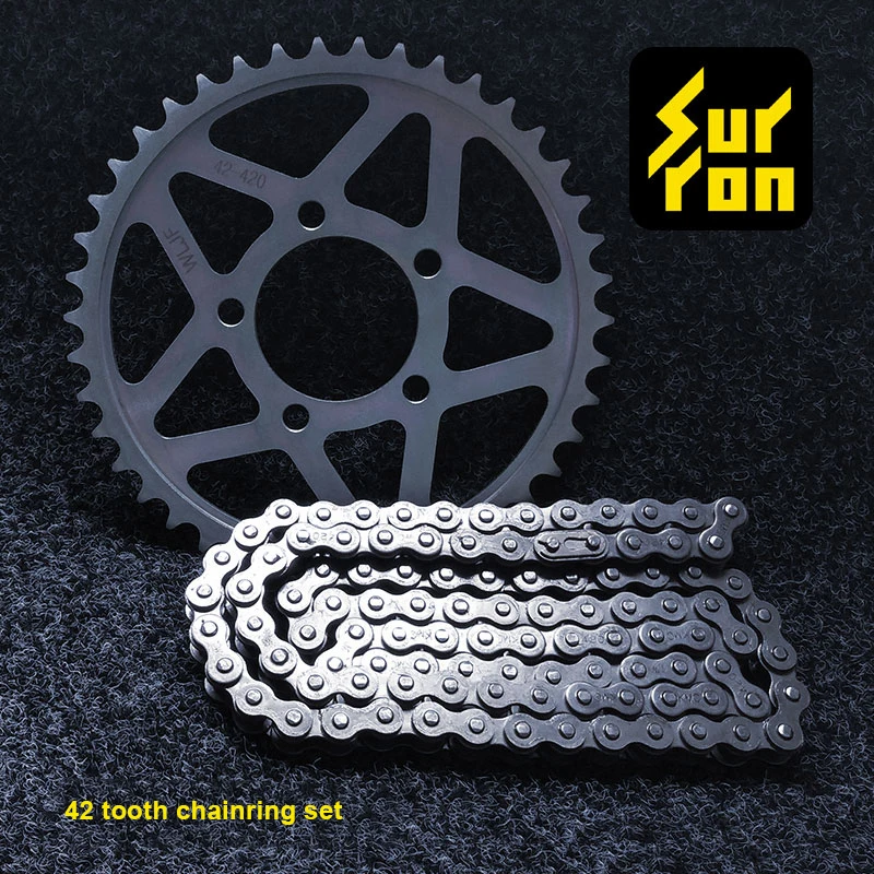 

SUR-RON LIGHT BEE x special tooth plate 42 tooth large sprocket wheel + matching oil seal chain set