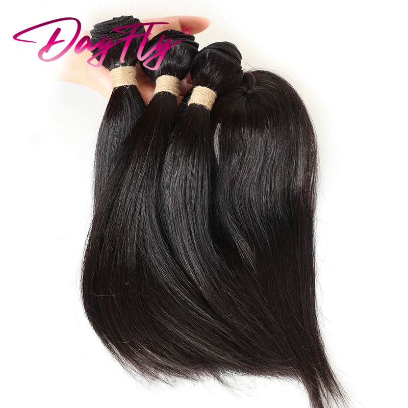 Short Straight Bundles With Closure 100% Human Hair Brazilian Hair Bundles With Cheap Closure Natural Hair Extensions Human Hair