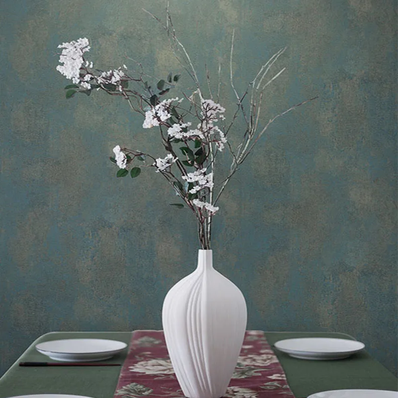 Modern Retro Non-woven 3D Solid Color Wallpaper Living Room TV Bedroom Background Wall Paper Home Decor Papel De Parede Sala