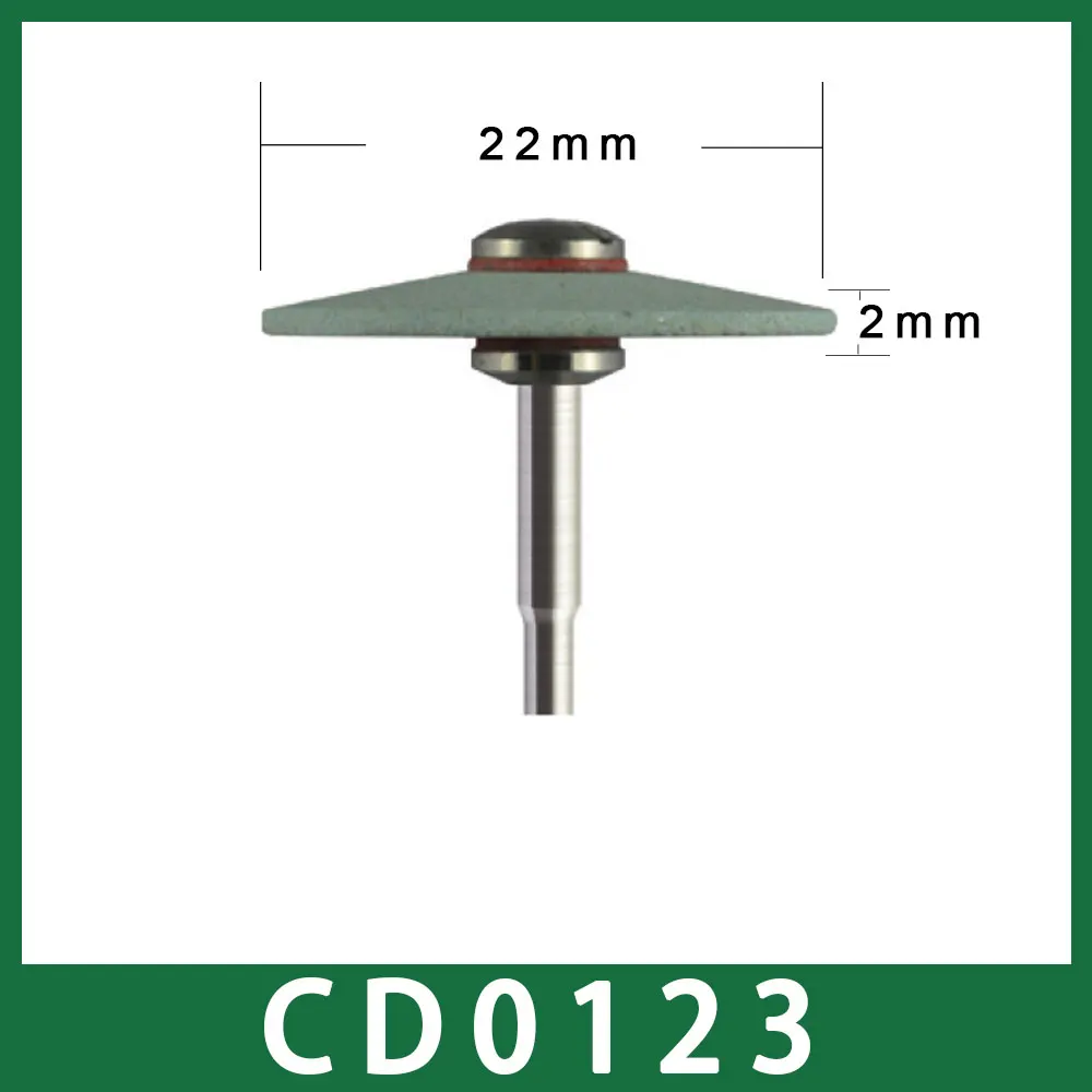 1PCS Ceramic Diamond Grinder(HP) 2.35mm Shank for Dental Lab Zirconia Crown Fine Grind
