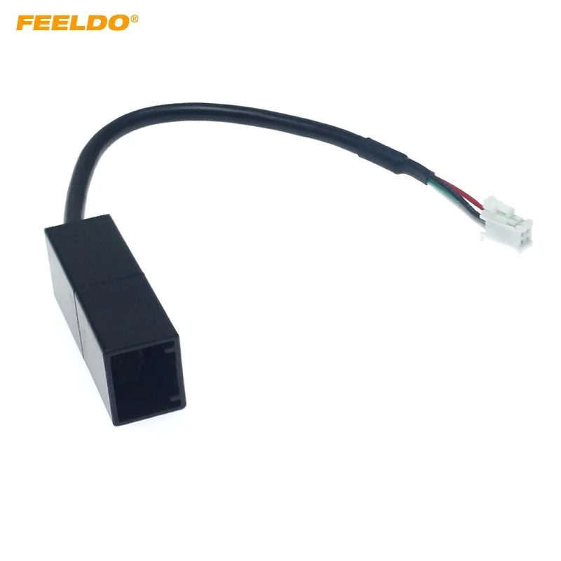 

FEELDO Car Radio Audio 4Pin Connector to USB Input Wire Adapter For Honda CRV City Mitsubishi ASX USB Cable #HQ6366