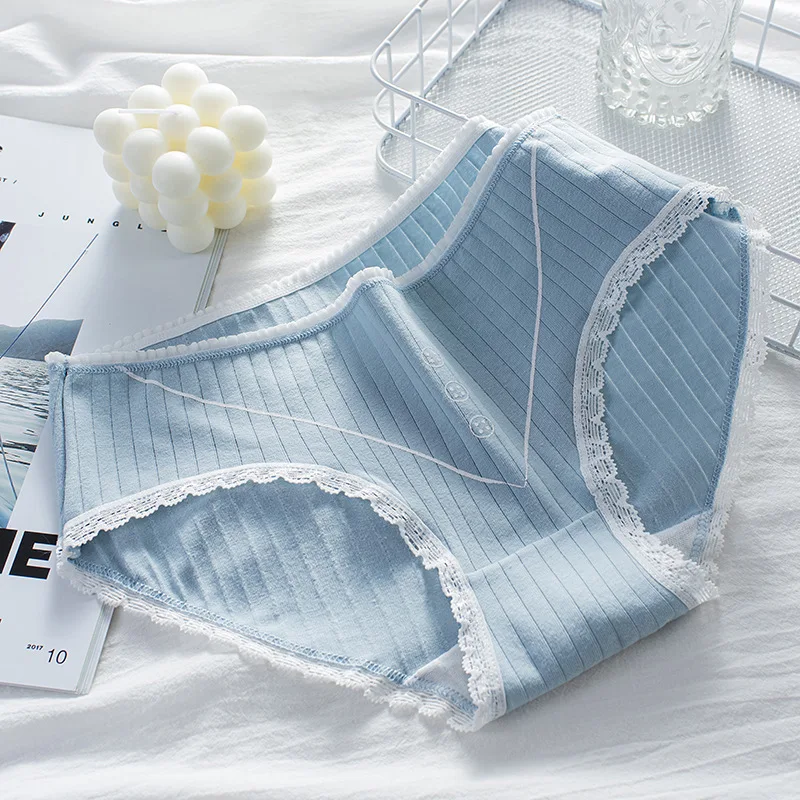 Intimo femminile nuovo mutandine di pizzo Sexy stampa di moda slip Comfort vita media mutande senza cuciture Lingerie femminile
