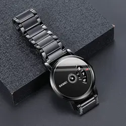 SKMEI Creative Fashion Quartz Watch Men Waterproof Steel Mesh Strap Men's Casual Wristwatches Male Clock Relogio Masculino