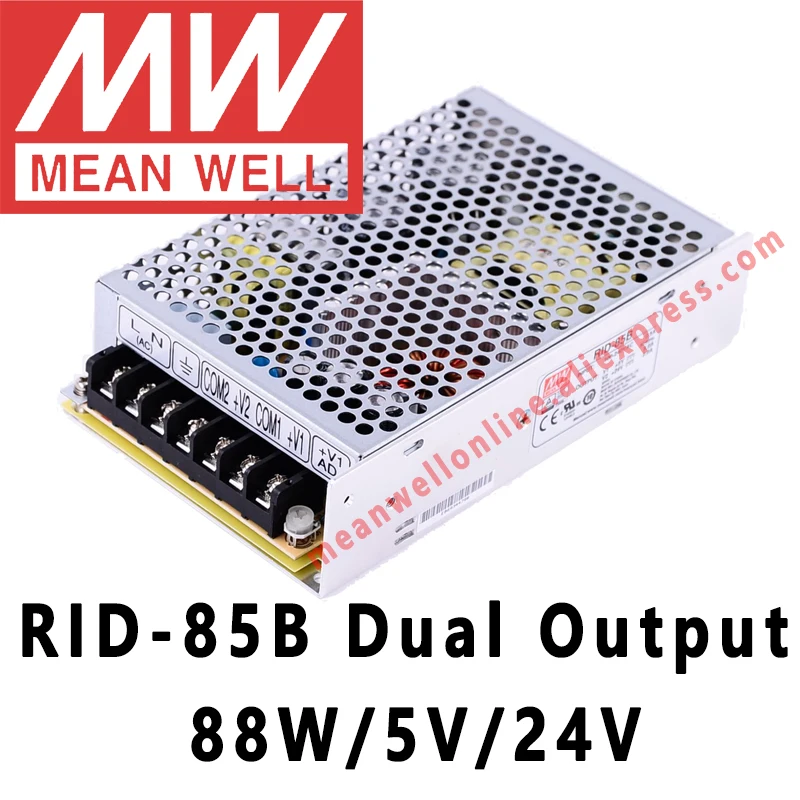 

Mean Well RID-85B 88W 5V/24V Dual Output Switching Power Supply meanwell online store