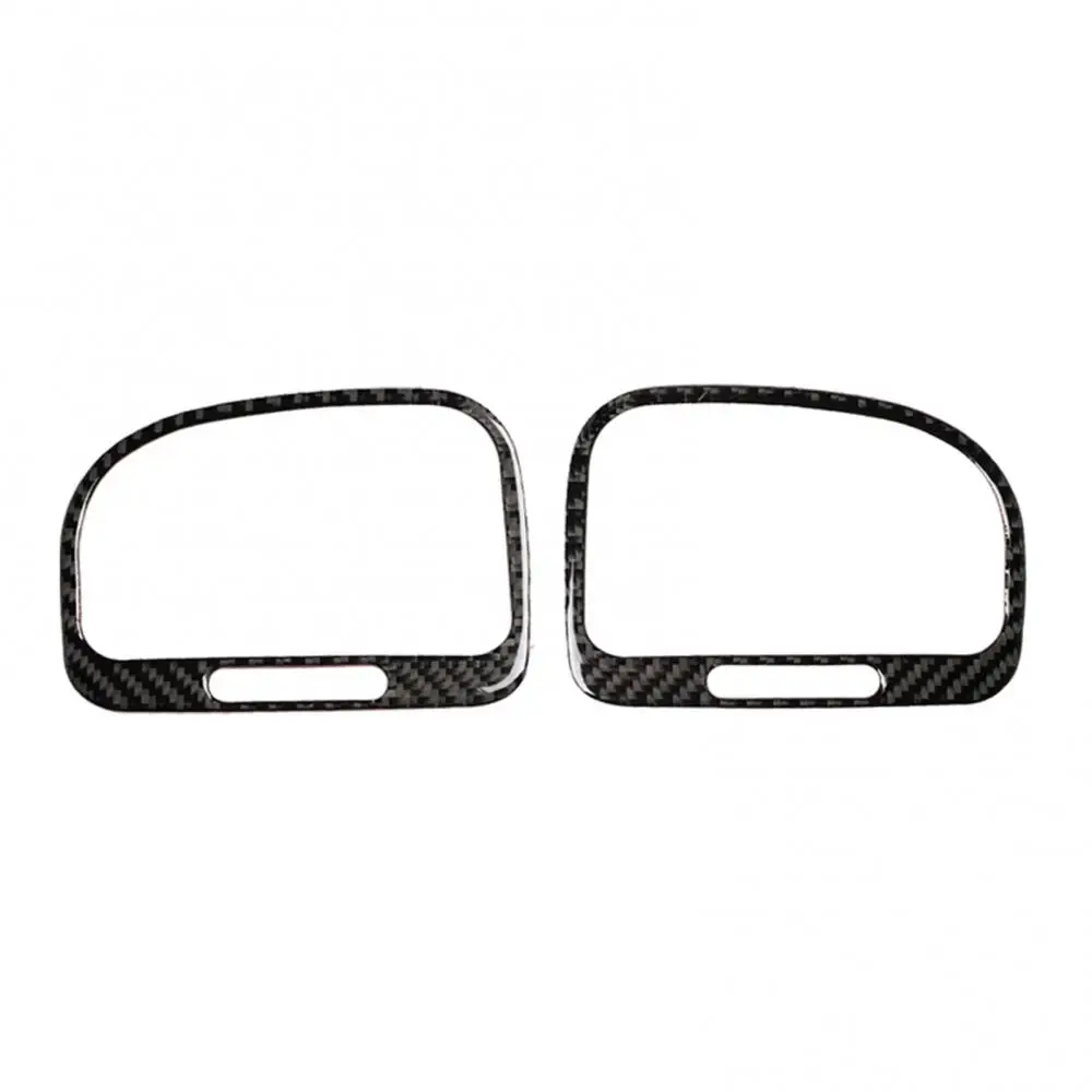 2Pcs Carbon Fiber Car Air Vent Outlet Trim Stickers for VWs Golf 6 R MK6 08-12