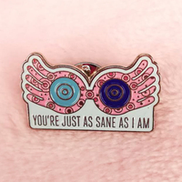 Luna Lovegood you're just as sane as I am Badge cute withy Enamel Pin potter inspired jewelry