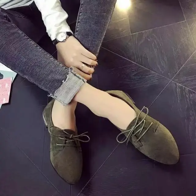 2021 Women Flat Shoes New Flats Ladies Dress Shoes Golden Heel Lace Up Loafers Casual Shoe Autumn Women\'s Shoes Casual Dress658