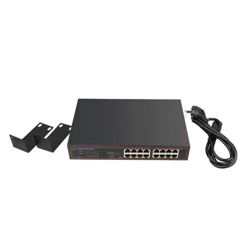 Imagem -03 - Vlan Ethernet Switch para Cctv 16 Port 10 Mbps 100 Mbps 1000mbps Câmera ip Switch de Rede para pc Desktop Laptop Rj45