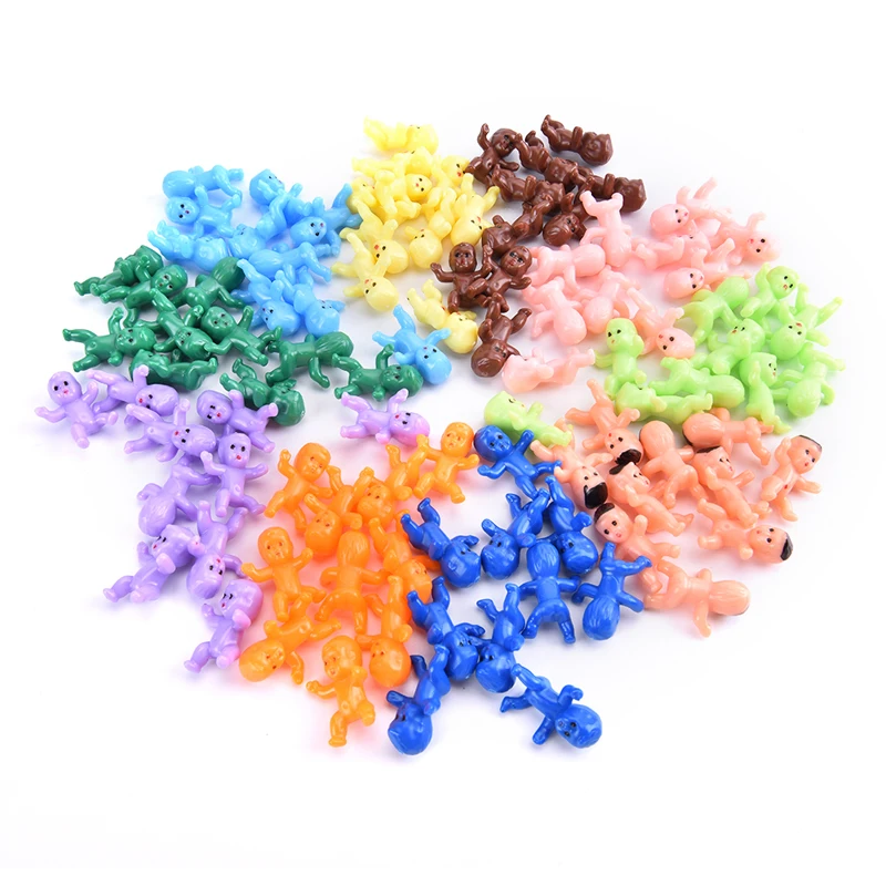 Hot sale 60Pcs1/1.2inch  Mini Plastic Baby Favor Supplies For Baby Shower and Ice Cube Game