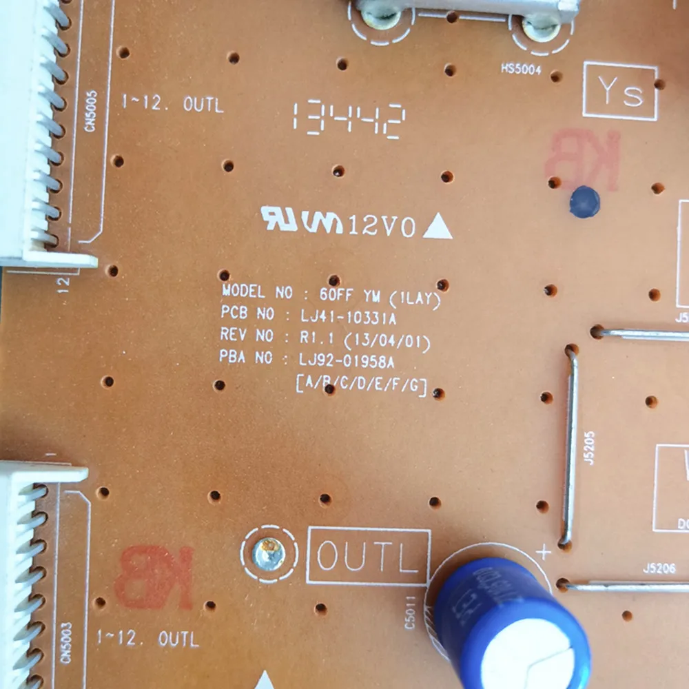 ทดสอบที่ดี Y Board 50FF YM LJ41-10331A LJ92-01958A Y-MAIN สำหรับ PS60F5000AR 3D60C4000i PN60F5300AF PS60F5500 PN60F5300AF TV