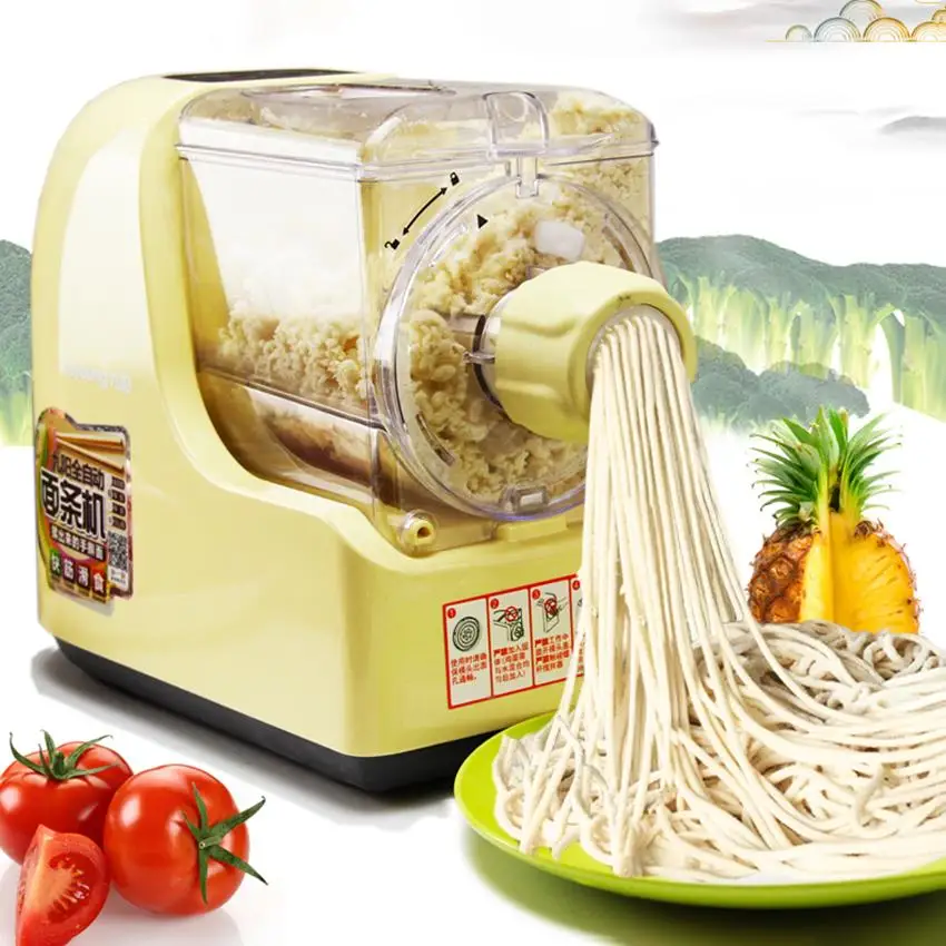 220V Electric Noodle Maker Automatic Spaghetti Pasta Making Vegetable Noodles Cutter Dumpling Wrapper Press Machine Dough Mixer