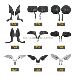 Motorcycle Rear Side Mirrors For Harley Sportster XL 883 XL1200 Touring Road King Softail Fatboy Dyna Bobber Chopper