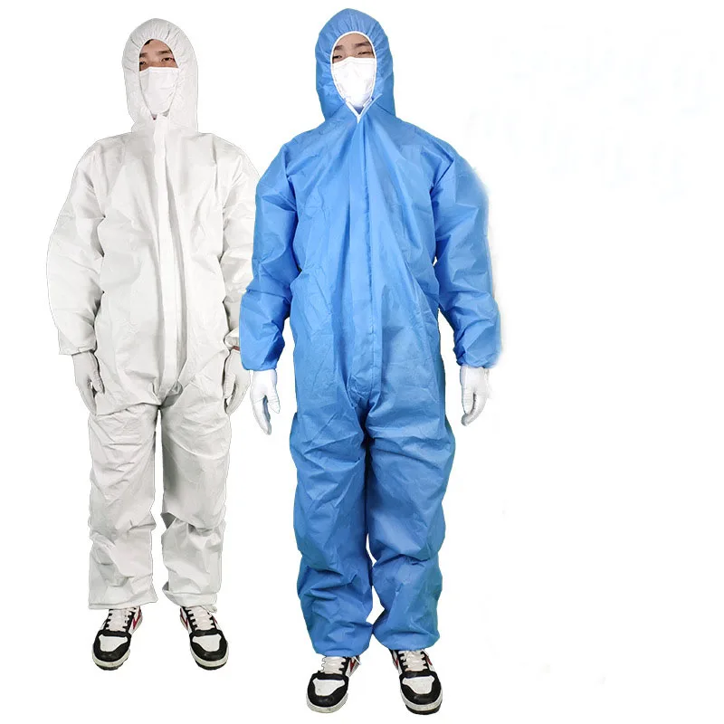 protecao sanitaria unisex macacao hazmat terno zip isolamento macacao de protecao descartavel fabrica roupas de seguranca 01