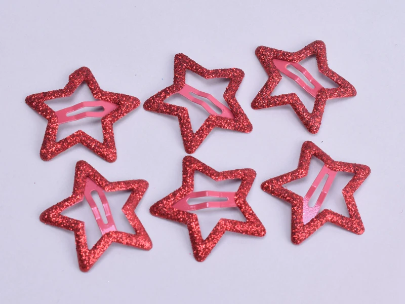 20 Stück/Set 3CM Mini-Stern-Haarspangen für Kinder, Glitzer-Metall-Haarclips, Haarklammern, Mädchen-Haaraccessoires, Kopfschmuck, Styling-Werkzeuge – Detail 4