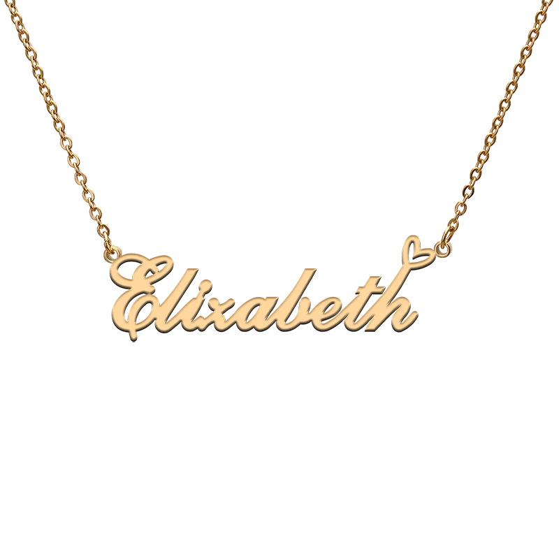 

Custom Personalized Name Necklaces for Elizabeth Best Friends Birthday Christmas Mother Days Jewelry Gifts