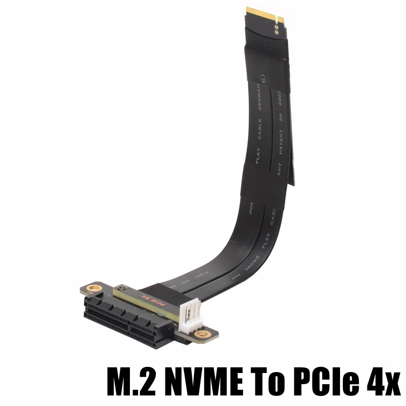 Adapter przedłużacza PCI Express X4 M.2 NVMe / PCIe X4 M2 NVMe do kart graficznych GPU PCIe X4 SSD RAID, LAN