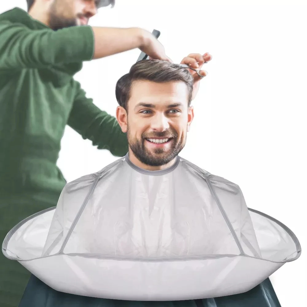 Hair Salon Barber Cape Waterproof Apron Cutting Cloak Cover Umbrella Haircut Capes Styling Tool