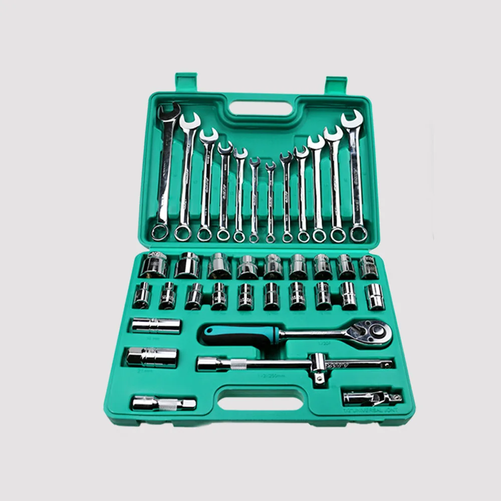 High-end auto repair tool set Socket wrench set Auto Maintenance Toolbox 38 pcs