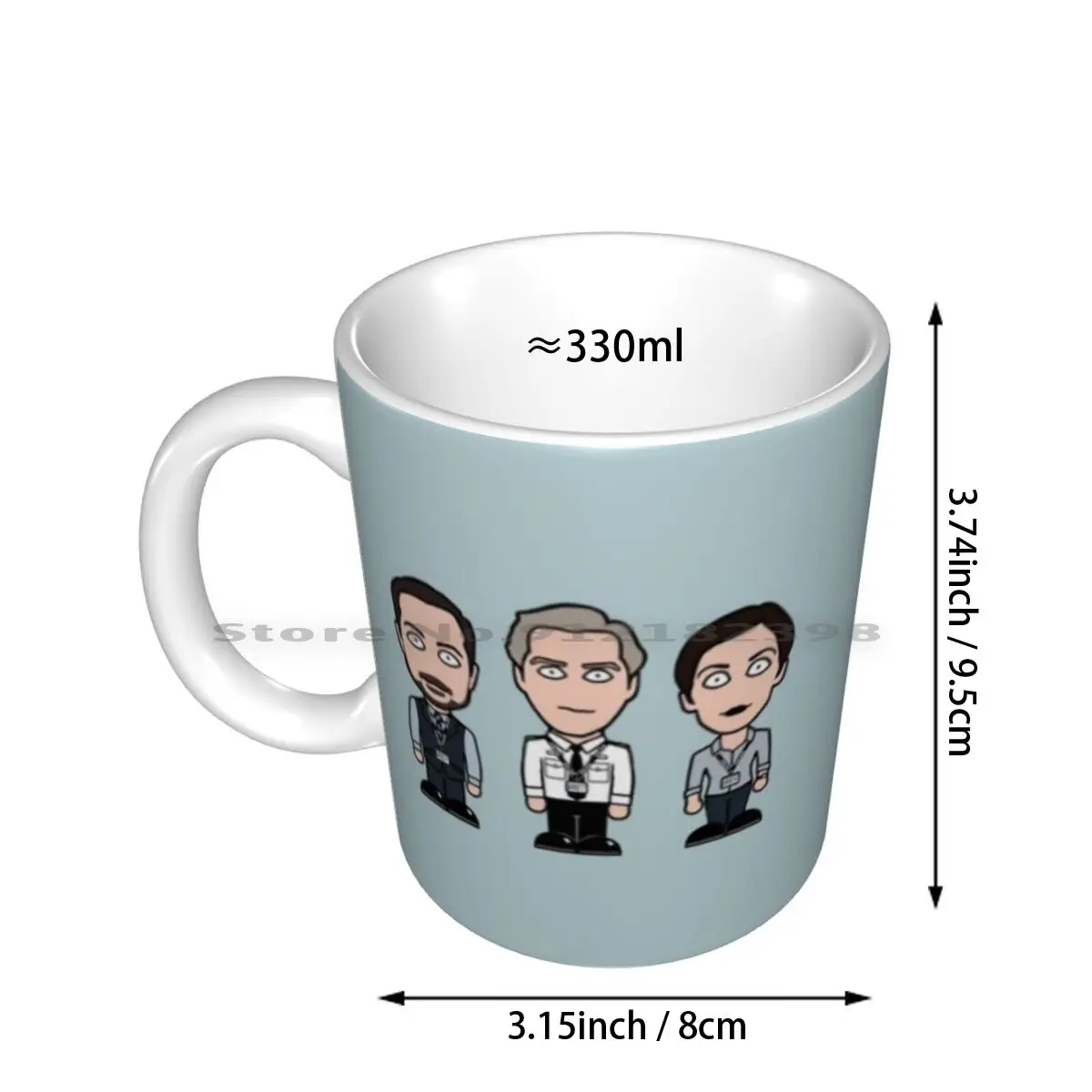 Line Of Duty : Team-12 Ceramic Mugs Coffee Cups Milk Tea Mug Line Of Duty Kate Fleming Steve Arnott Ted Hastings Adrian Vicky