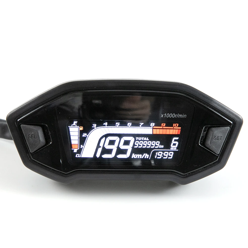 Motorcycle Bike Universal LCD Digital Speedometer Odometer for 2 4 Cylinder Models Waterproof Tachometer Motorcycle Accessories