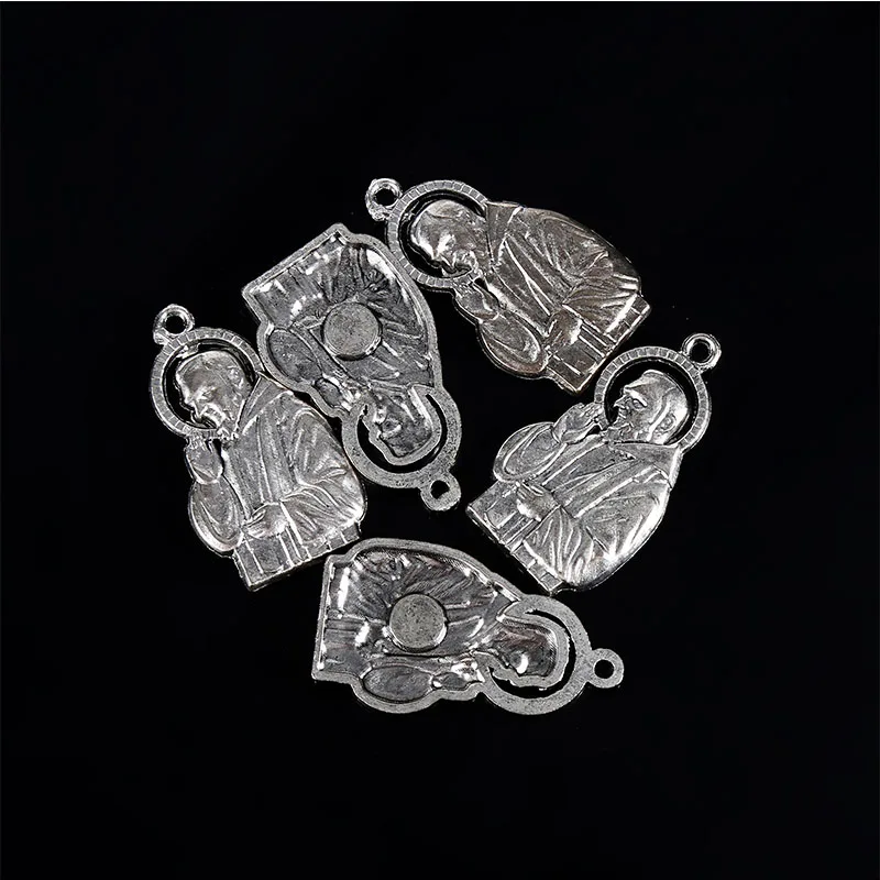 5 Pieces/Catholic Variety Christian Mercy Virgin Mary Metal Pendant St. Christophe DIY Pendant Necklace Jewelry Handmade Jewelry