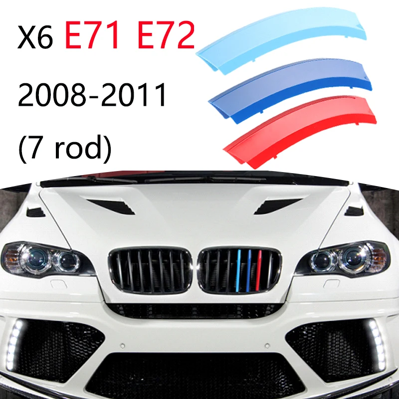 3 Stück Auto gitter Zierleiste für BMW x1 x2 x3 x4 x5 x6 x7 e84 f48 f49 f39 e83 f25 g01 f26 g02 e70 f15 e53 g05 e71 e72 f16 g06 g07