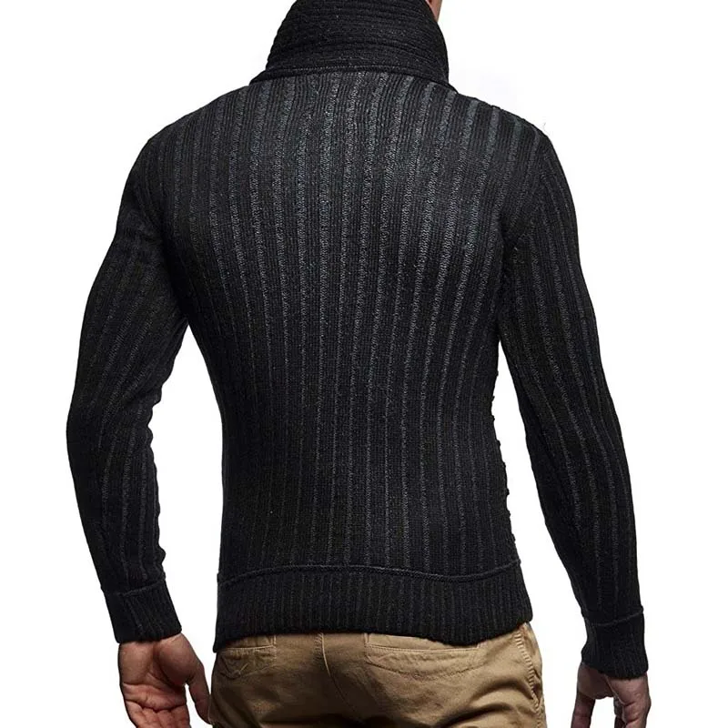 Autumn Winter Turtleneck Sweater Men 2023 New Casual Slim Mens Jumpers Sweaters Long Sleeve Knitted Vintage Sweater Pullover Men