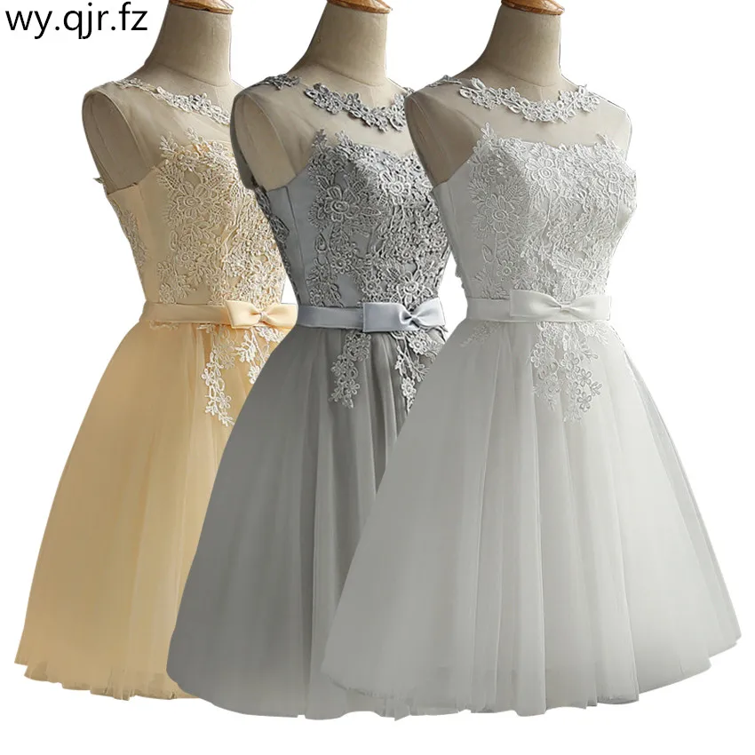 Vestidos de noite bordados para meninas, Cocktail curto, Vestido de formatura, Champanhe, Gary, Vermelho, Branco, Lace Up, Graduação, Atacado, KMX-60S