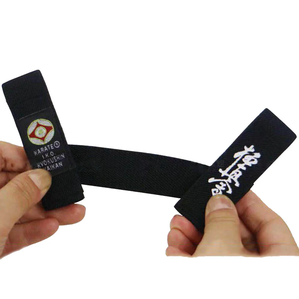 SINOBUDO Kyokushin Kai Belt Fixed retainer Black Belt Fixer IKO Kyokushin Karate Belt Fixer