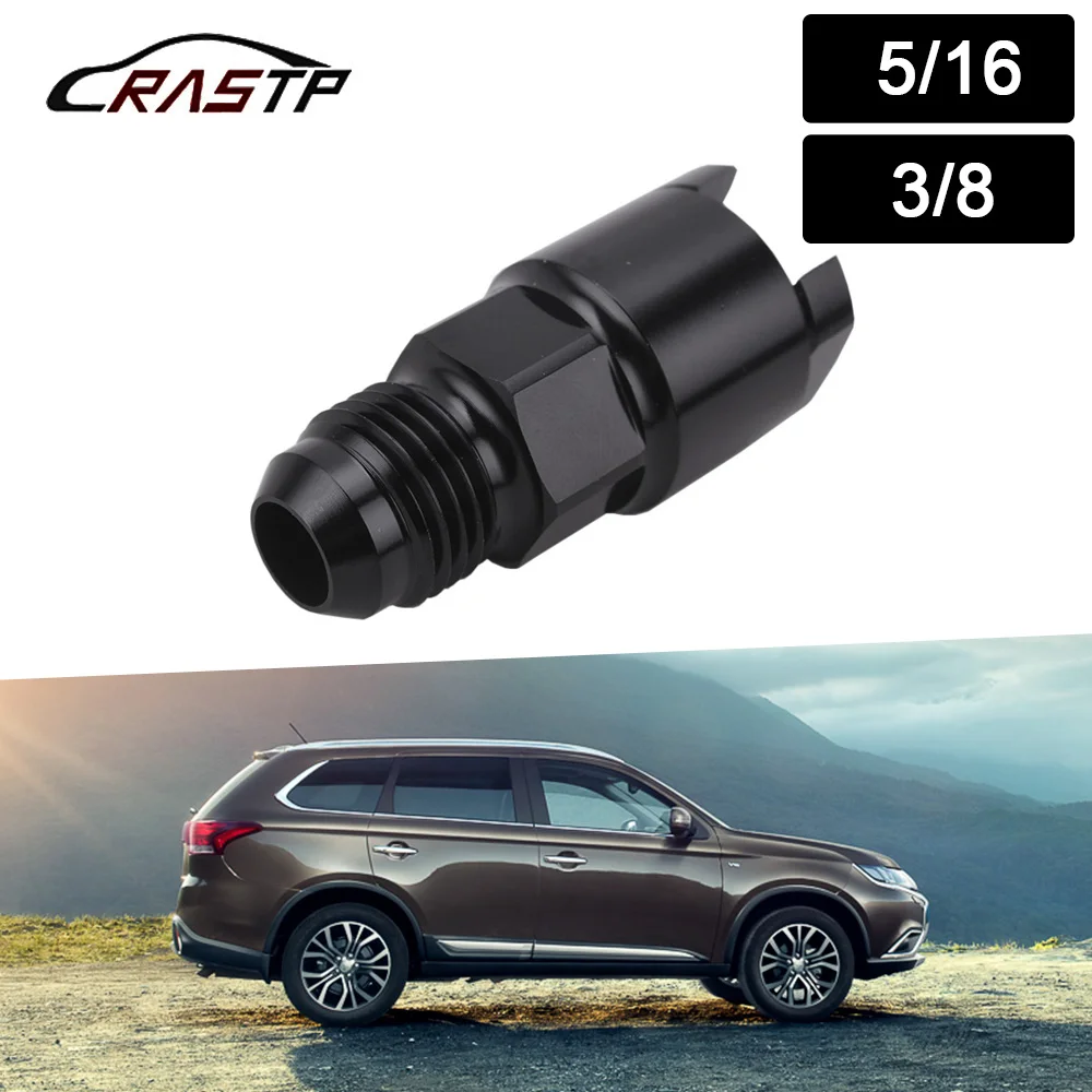 

RASTP-LS1 / LT1 / LSx / Vortec -6 AN Male Adapter for 3/8" Racing Car Fuel Rail Inlet for 5/16" Fuel Rail Outlet RS-OFI027