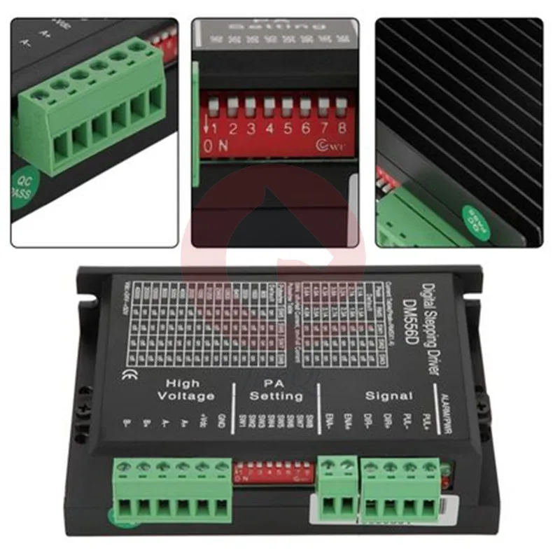 2 Phase High Power Stepper Motor Driver DM556D DC48V  Max current 5.6A  For CNC Router Milling