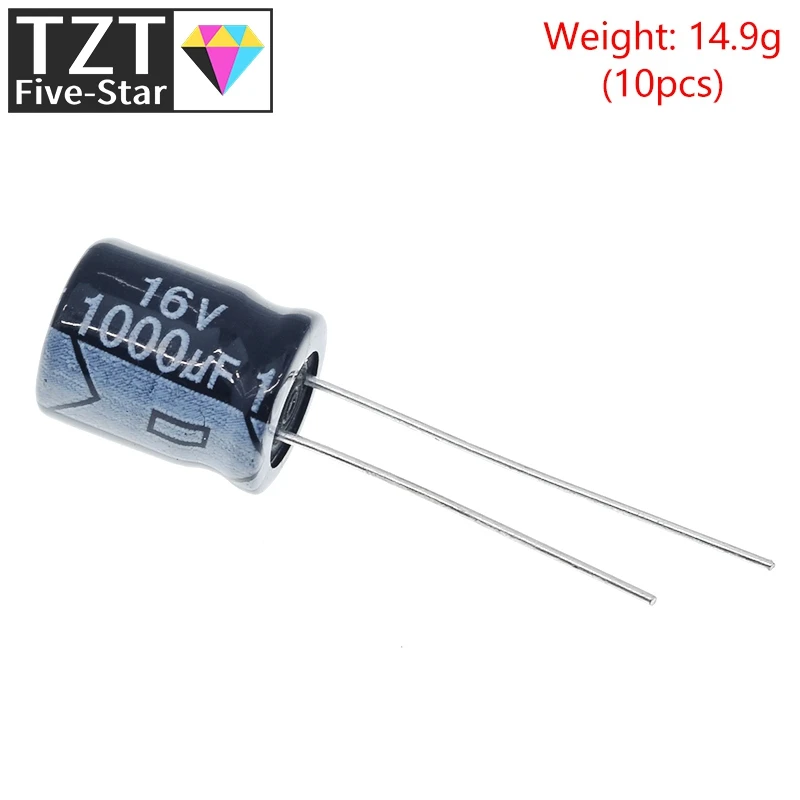 TZT 10/30 Stück Hochwertige 16V1000UF 10*13mm 1000UF 16V 10*13 Kondensatoren – Detail 1