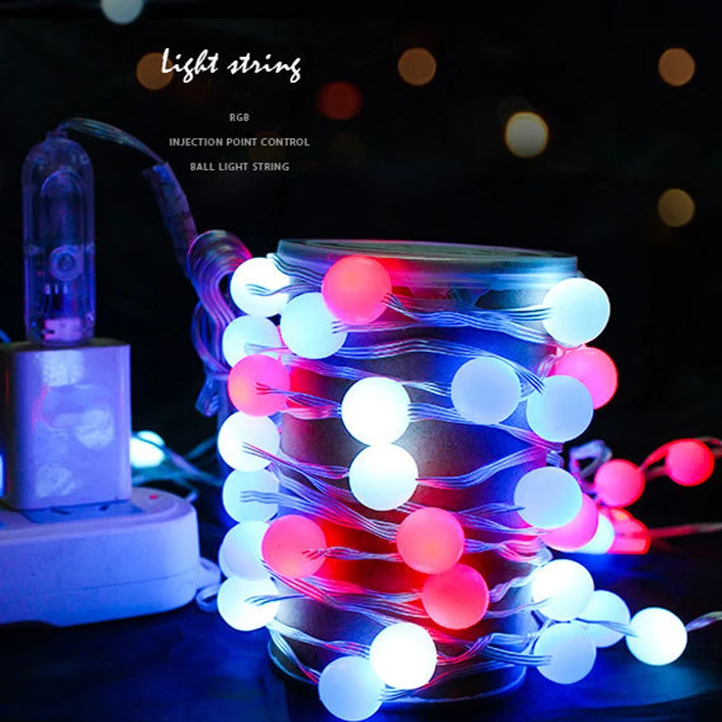 

5m/10m/20m LED String Lights with USB Plug In Design Christmas Bulb Fairy Garlands Christmas Wedding Home New Year's Decor Lamp