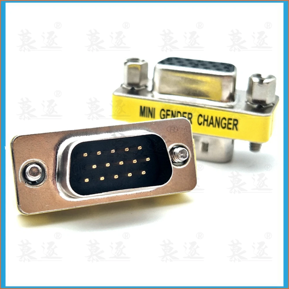 VGA macho a macho hembra a hembra macho a hembra jack DB15 pin convertidor adaptador para monitores proyectores VGA divisores KVM