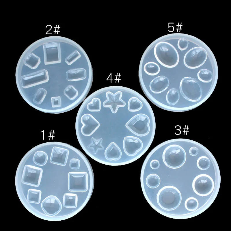 1PC Nail Silicone Mold Jewelry Tools DIY Design Silicone Pendant Templates Pattern Jewelry Molds